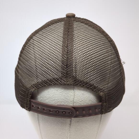 Surfware Hawaiian Classics snapback Trucker Hat Brown On Adjustable Mesh Back - Picture 6 of 9